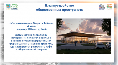 В&nbsp;Челнах на&nbsp;набережной Табеева появится здание в&nbsp;форме тетрапода с&nbsp;парящей кровлей (эскиз)