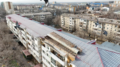 Конаев готовится к введению ЧС после сильного ветра