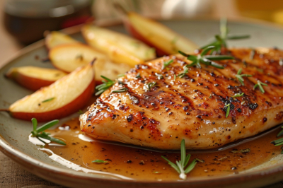 Простой и удивительный рецепт: курица с ароматом пива и груши!