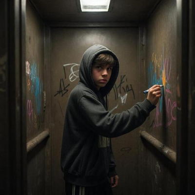 Россиян предупредили о штрафах в 40 тысяч рублей за надписи в лифтах