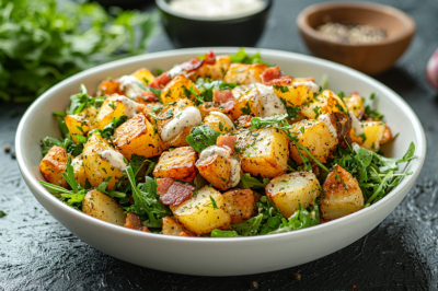 Картошку пожарил и&hellip; получил хрустящий салат &mdash; контраст текстур, который влюбляет: топ-рецепт для ужина