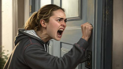 Женщина приехала на разборки с полным ртом ненависти