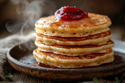 Никаких плоских оладий: эти поднимаются так, что залюбуешься &mdash; рецепт с точными пропорциями