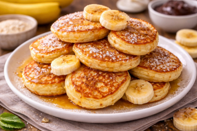 Пышные и без дрожжей: оладьи на кефире с бананом &mdash; вкуснейшие и простые