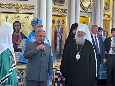 Минниханов - патриарху Кириллу: &laquo;Каждое ваше пребывание &mdash; историческое событие&raquo;